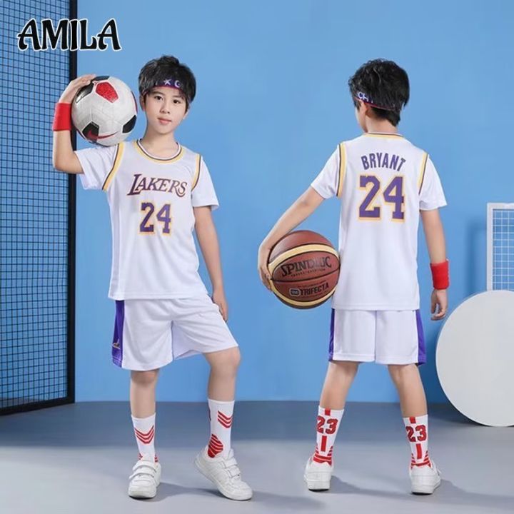 amila-ชุดกีฬาเด็ก-อารมณ์อเนกประสงค์-กีฬาบาสเกตบอลอินเทรนด์-เสื้อผ้าเด็ก-ผู้ชายยอดนิยม