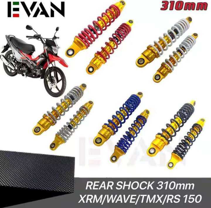 310mm Rear Dual Shock(1 set) Absorber For (Xrm Wave Tmx Smash Rs150 ...