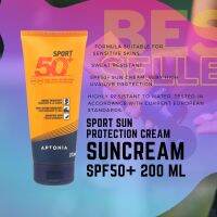 APTONIA ครีมกันแดด ครีมกันแดดสำหรับเล่นกีฬา SPF50+ ขนาด 200 มล. ( Sport Sun Protection Cream SPF50+ 200 mL ) sunscreen ทะเล Cream