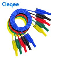 Cleqee P1050-1 4Mm Banana Plug Safety Stacked Test Lead คุณภาพสายซิลิโคนอ่อนนุ่ม1M