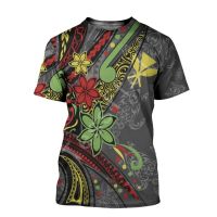 Hawaii Polynesian Culture 3D Printed 2022 New Fashion Summer Harajuku T-shirt Unisex Top O-Neck Short Sleeve Style-H21