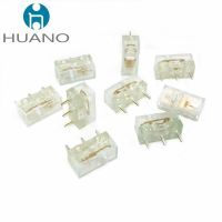 10Pcs HUANO Transparent Crystal Micro Switch 100 Million Click Lifespan Computer Mouse Button Can Replace Rectangle Microswitch