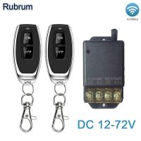 ♕ Rubrum High Power 433MHz Wireless Universal Remote Control Switch DC 12V 24V 48V 60V 72V 30A Receiver Module For Car Water Pump