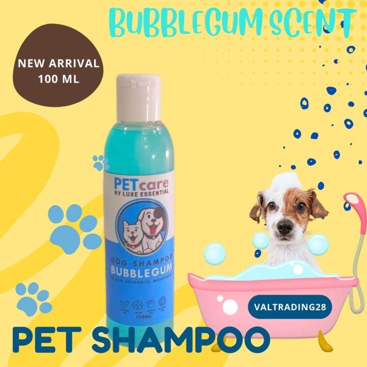 PET SHAMPOO 100 ML BUBBLEGUM Dog Cat Pet Shampoo Madre de cacao with