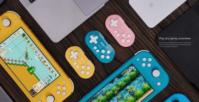 8Bitdo ZERO 2สวิตช์มินิจอยเกมสำหรับ Nintendo บลูทูธ NS Nintendo Switch LITE พอร์ตคอมพิวเตอร์แบบมินิ MAC IOS รุ่นสีเหลือง