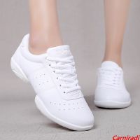 ETXNon-slip Girls Athletics Aerobics Shoes Children Fitness Training Cheerleading Gym Sneakers Women Soft Bottom Dance Sports Shoes