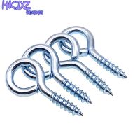 Screw Eye Pins for Jewelry Threaded Hook Self Tapping Screws for Lighting Toys Craft Gift Doors windows Eye Ring Thumb Screw Nails Screws  Fasteners