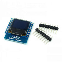 0.66นิ้วโมดูลจอแสดงผล OLED สำหรับ WEMOS D1 MINI โมดูล ESP32 Arduino AVR STM32 64X48 0.66 "หน้าจอ LCD IIC I2C OLED