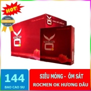 Bao cao su OK Rocmen Hương dâu 144 cái