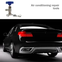 Auto R134a Air Refrigerant AC Can Tap Valve ที่เปิดขวดเครื่องมือพร้อมฝาปิดสีน้ำเงิน