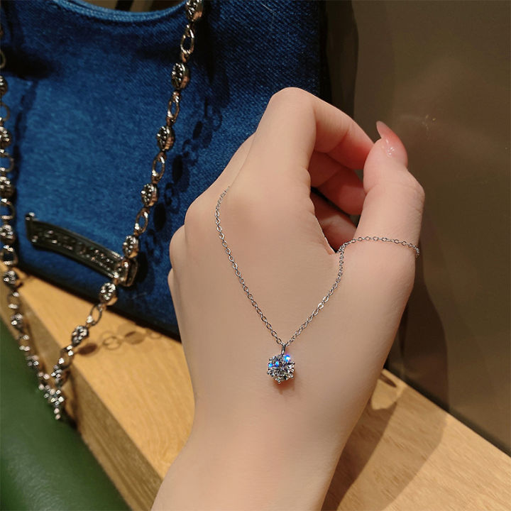 Pretty Gems Simple Elegant Necklace For Women/ 925 Italy Silver Necklace  For Women Original/ Necklace Fashion for Women Aesthetic/ Jewelry Silver  925 Italy Necklace/ 925 Silver Original Italy Legit/
