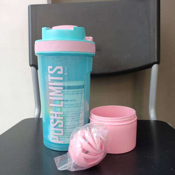 แก้วเชคบอล-artoid-mode-protein-shaker-bottle-with-blender-balls-mixing-grids-flip-top-24-oz-pink