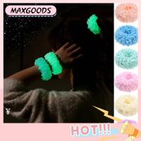 MAXG เด็กผู้หญิง สีสัน เครื่องประดับผม ตุ๊กตา ที่คาดผมเรืองแสง ที่คาดผม Scrunchies ที่คาดผมหางม้า