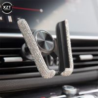 Universal Car Phone Holder with Bing Crystal Rhinestone Car Air Vent Mount Clip Cell Phone Holder in Car Bracket Interior