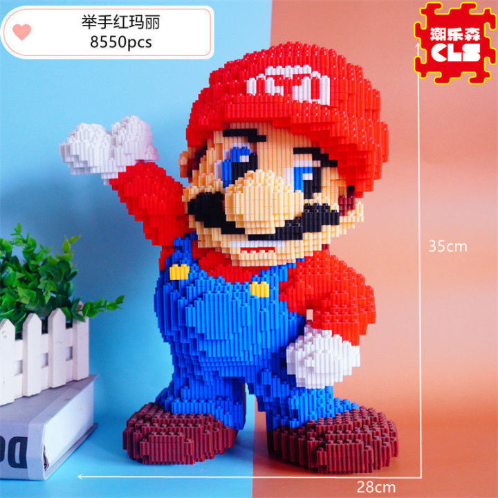 ม้าสามมิติที่ติดตั้งด้วยอิฐใช้ได้กับเลโก้เป็นปริศนาเล็กๆของ-super-mario-ของเล่นเพื่อการศึกษายากของเด็กผู้ชายยินดีต้อนรับสู่ร้านค้า