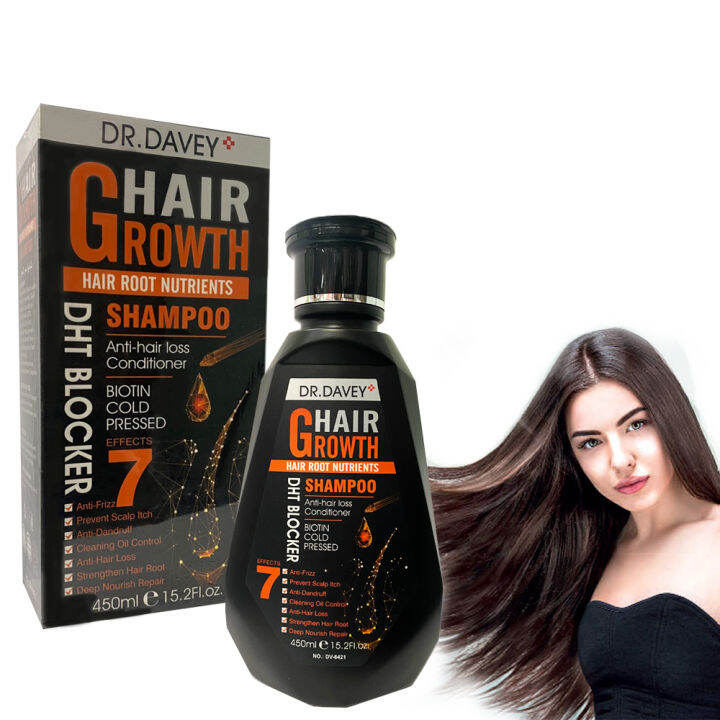 แชมพู Dr.Davey Hair Growth Essential Oil Biotin ColdPressed DHT