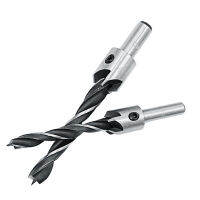 JINRUI Drilling Bits for wood 3,4,5,6,7,8,10mm Woodworking Tools with Allen Wrench Flute Countersink Drill Bit Set