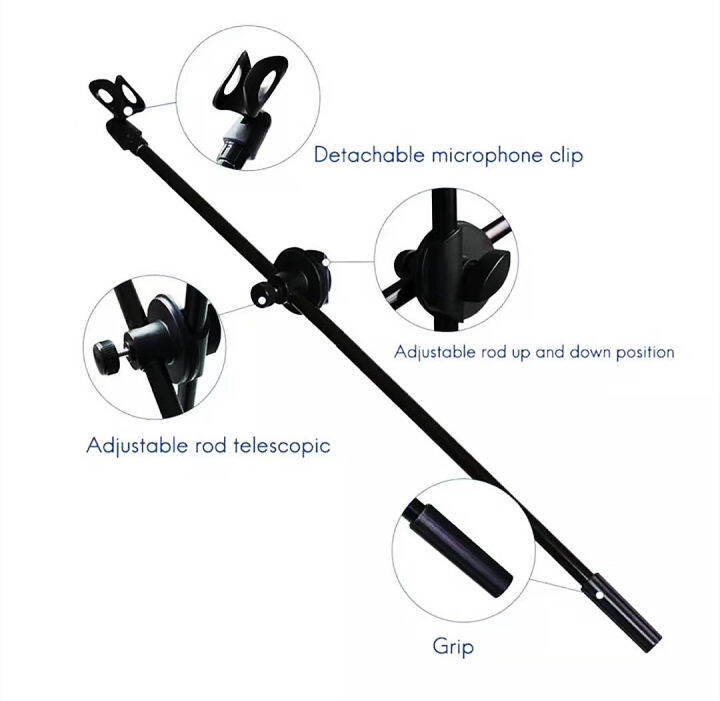 ไมโครโฟน-crossbar-stand-cradle-ไมโครโฟนคลิปขาตั้งเสาอุปกรณ์เสริม-3-8-สกรูผู้ถือไมโครโฟนด้านบน-bracket-kit-สำหรับ-live