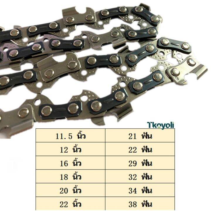 โซ่เลื่อยยนต์-บาร์เลื่อย-พร้อมโซ่-ขนาด-11-5-12-16-18-20-22-นิ้ว-สำหรับ-เลื่อยยนต์-เลื่อยโซ่ยนต์-เลื่อยไฟฟ้า-รับประกั