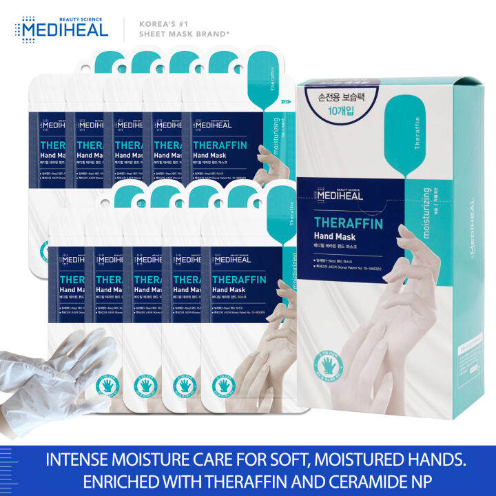 MEDIHEAL (New) Theraffin Hand Mask Sheet (Box10sheets Pack5 sheets