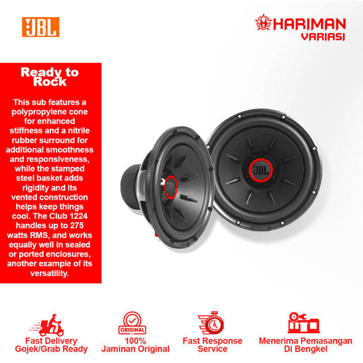 Sub Woofer JBL Club 1224 Double Coil Lazada Indonesia