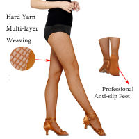 【CW】Professional Latin Tights Women Professional Fishnet Tights Ballroom &amp; Latin Dance Hard Yarn Elastic Latin Stockings Pantyhose