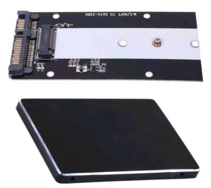 s103-metal-case-b-key-m-2-ngff-ssd-to-2-5in-sata-adapter-card-2230-2280-สำหรับ-m-2sataเท่านั้น-ไม่รองรับnvme