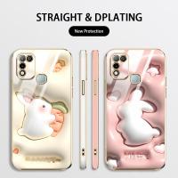 เคสโทรศัพท์สำหรับ Infinix Hot 10 Play Hot 11 Smart 5 2021 X688B X688C X682 X682B X682C กระต่ายน่ารักการ์ตูนลายสุนัข Pacha เคสป้องกันรอยขีดข่วนป้องกันการหล่นสายคล้อง