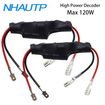 NHAUTP 2Pcs High Power H1 LED Decoder Car Headlight Lamp Canbus Resistor Anti Hyper Flashing Error Free 12V-24V