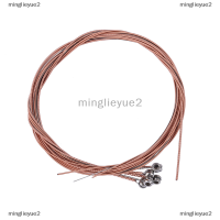 minglieyue2 6ชิ้น/เซ็ต Acoustic Guitar Strings สายรุ้ง colorfu Strings สำหรับกีต้าร์พื้นบ้าน