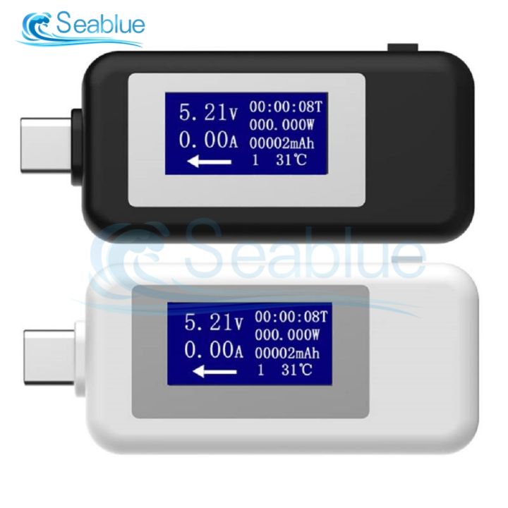 dc-4-30v-type-c-usb-tester-voltage-current-meter-timing-usb-charger-lcd-digital-monitor-cut-off-power-indicator-bank-charger