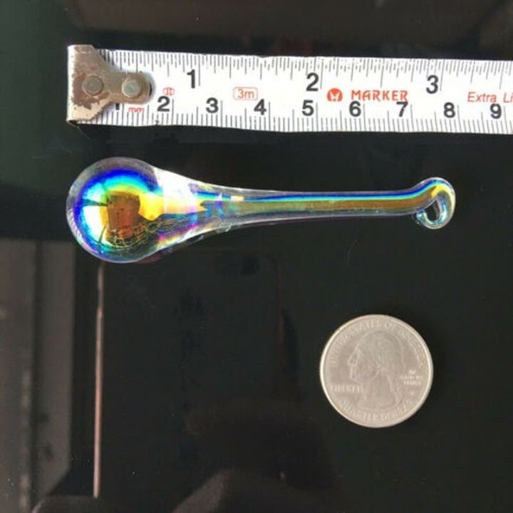 โคมระย้าแก้วรูปหยาดฝนทำจากคริสตัล5x-ทำจากสร้อยคอจิวเวลรี่น้ำแข็งตัวดักแสงแดดแบบห้อยเครื่องประดับขนาด80มม