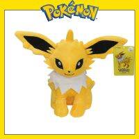 Jolteon ตุ๊กตาอะนิเมะแท้25ซม. รูปโปเกมอนของเล่นกำมะหยี่สัตว์หมอนยัดไส้ที่นุ่มนวลน่ารักสำหรับเด็กผู้ชายและเด็กผู้หญิง Xmas G