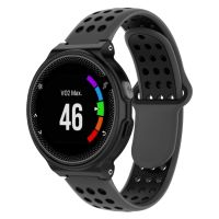 แถบนาฬิกาซิลิโคนสปอร์ตสองสีสำหรับ Garmin Forerunner 220/วิธีการ S5 / S20 (สีเทาเข้ม) (ลดราคาเอง)