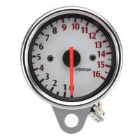 2 4 Stroke Motorcycle Mechanical Tachometer Gauge 16000 RPM Waterproof 12V Universal Motorbike Speedometer