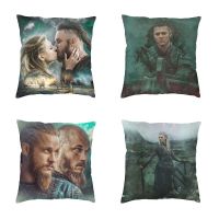 [HOT ZILXQIQILASW 103][มาแรง] Vikings Lagertha Ragnar Lothbrok โซฟากำมะหยี่ปลอกหมอนนอร์ส Valhalla นักรบปลอกหมอนปลอกหมอนตกแต่งห้องนั่งเล่น