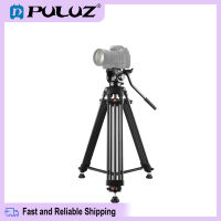 【Ready to ship】 Puluz Professional Heavy Video Camcorder อลูมิเนียมอัลลอยด์ขาตั้งกล้องพร้อมหัวลากของเหลวสำหรับกล้อง DSLR / SLR, ความสูงที่ปรับได้: 80-160 ซม. hot sale stock