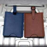 hot！【DT】✶❖℡  2023 New Leather Luggage Tag Identification Cards Shipping Label Hanger Bus Card Boarding