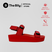 Giày Sandal Nữ The BiLy Quai Ngang Dây Dù Đế Eva Siêu Êm Nhẹ Cao 3cm Màu