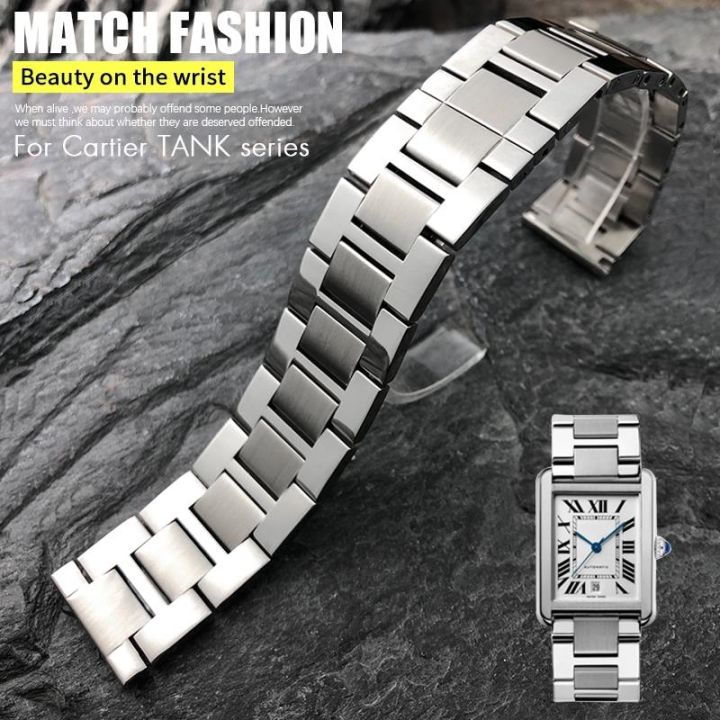 20mm Fine Stainless Steel High Quality Watchband for Tank Solo