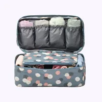 Women Foldable Divider Organizer Bra Box Travel Necessity Folding Cases Necktie Socks Underwear Clothing Lingerie Storage BagShoe Bags