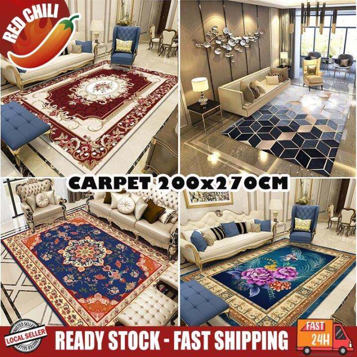 REDCHILI 200x270cm Velvet Carpet 5D / Floor mat / Rugs/ Carpes Karpet ...