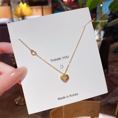 [COD] luxury niche love necklace female design sense simple and sweet accessories 2023 new clavicle does fade
