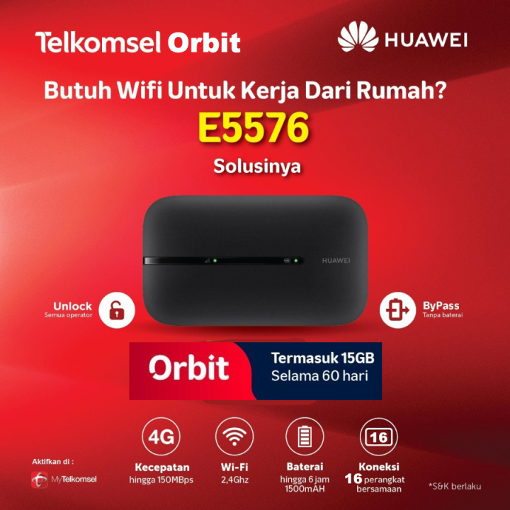 Modem Huawei MIFI Wifi 4G LTE Huawei E5576 HKM M21 M22 Bundling