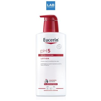 Eucerin pH5 Dry Sensitive Skin Lotion 400 ml. ยูเซอริน พีเอช5 ดราย เซ็นซิทีฟ สกิน โลชั่น ผลิตภัณฑ์บำรุงผิวกาย สำหรับผิวแห้ง แพ้ง่าย 400 มล.