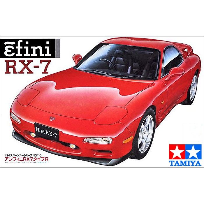 พลาสติกรถรุ่นอาคารชุด124-scale-assembly-รถสำหรับ-mazda-efini-rx-7-tamiya-24110รุ่น-diy