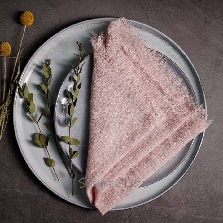 12pcs-napkins-cotton-gauze-41cm-napkin-muslin-tea-towels-dinner-retro-cheesecloth-wedding-party-rustic-table-decoration