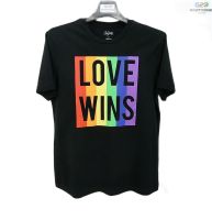 CITY STREETS LOVE WINS แท้ อก39 เสื้อยืดคอกลมแขนสั้น