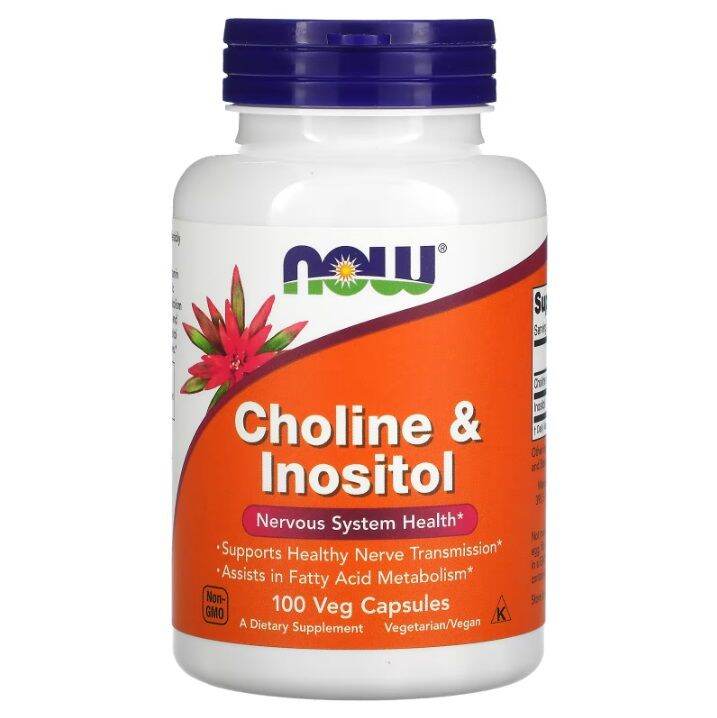 NOW Foods, Choline & Inositol, Nervous System Health, Vitamin and