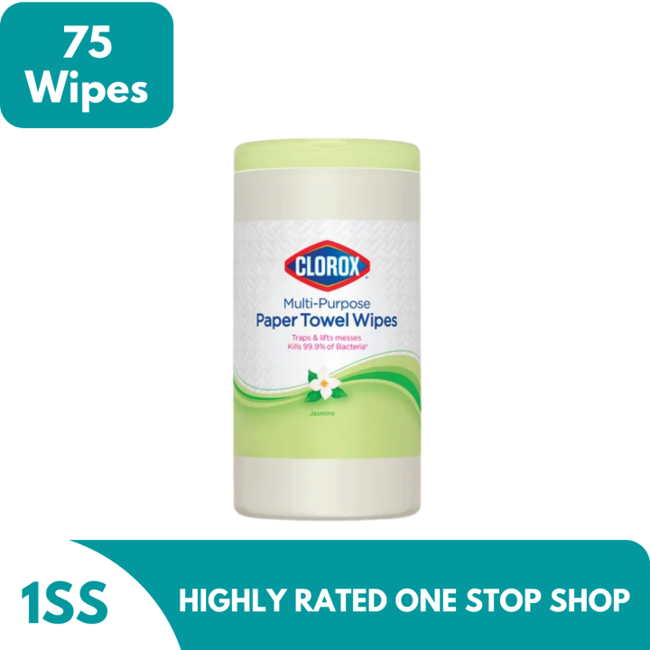 Clorox MultiPurpose Paper Towel Wipes Jasmine 75 Wipes Lazada PH